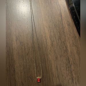 Roxanne Assoulin letter S Charm Gold Necklace